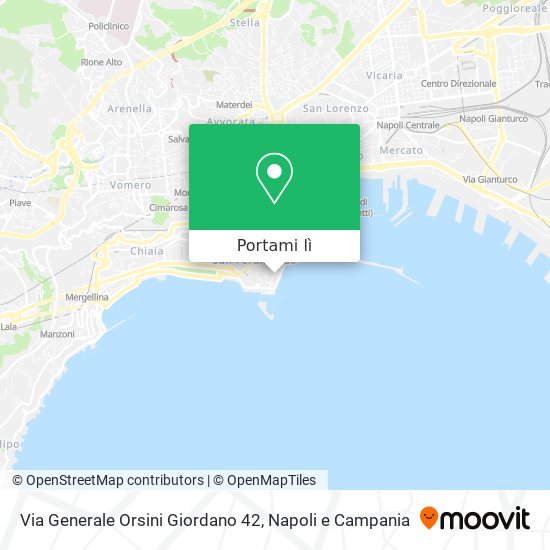 Mappa Via Generale Orsini Giordano 42