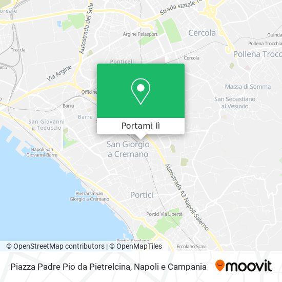 Mappa Piazza Padre Pio da Pietrelcina