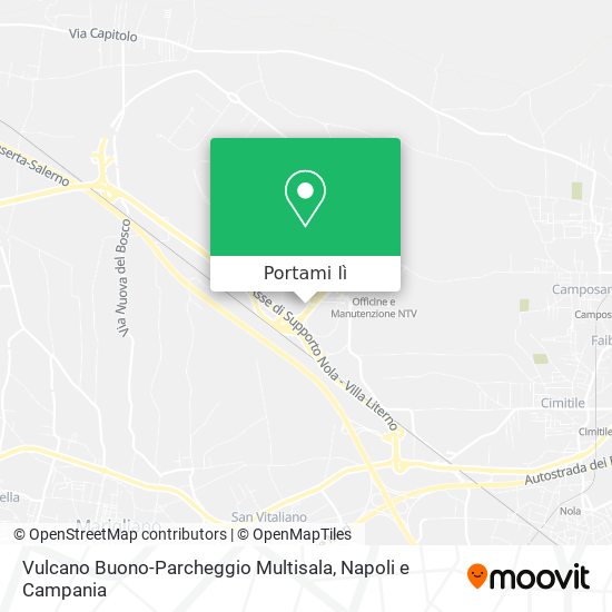 Mappa Vulcano Buono-Parcheggio Multisala