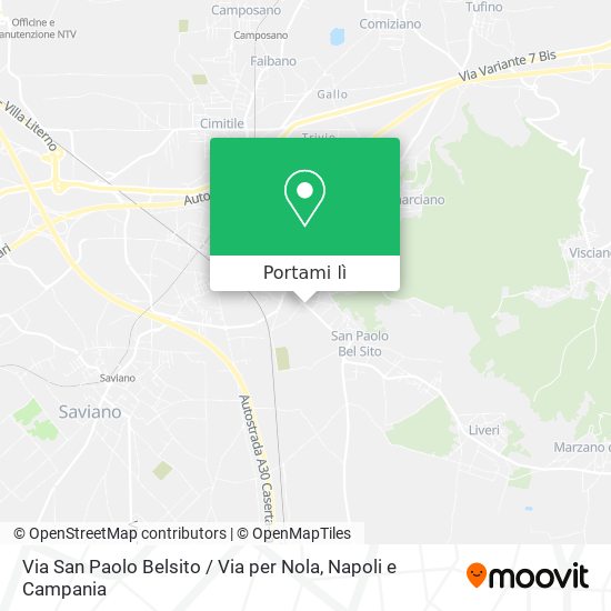 Mappa Via San Paolo Belsito / Via per Nola