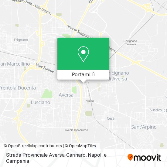 Mappa Strada Provinciale Aversa-Carinaro