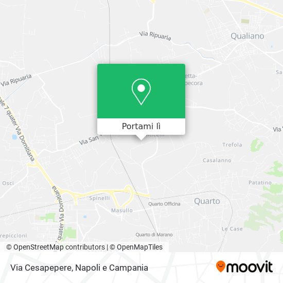 Mappa Via Cesapepere
