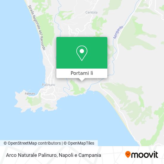 Mappa Arco Naturale Palinuro