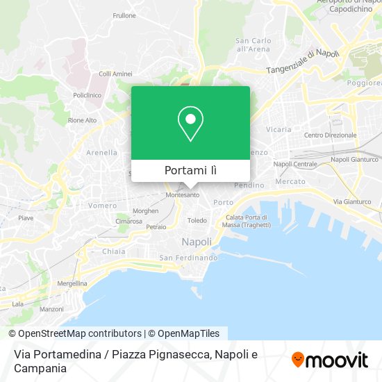 Mappa Via Portamedina / Piazza Pignasecca