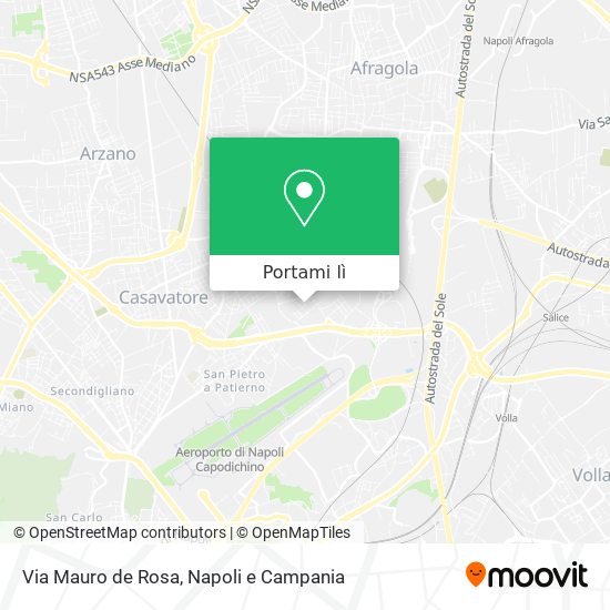 Mappa Via Mauro de Rosa