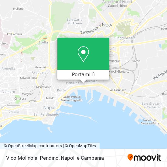 Mappa Vico Molino al Pendino