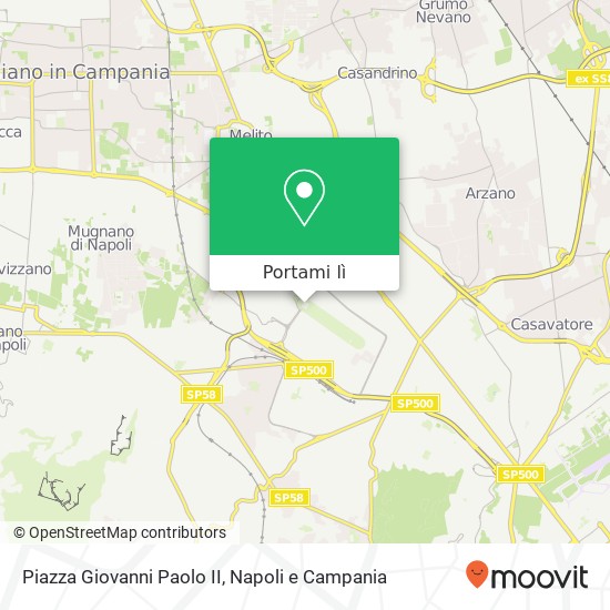 Mappa Piazza Giovanni Paolo II