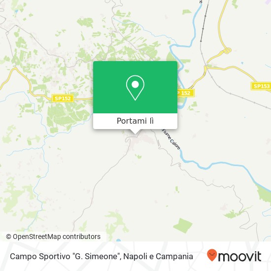 Mappa Campo Sportivo "G. Simeone"