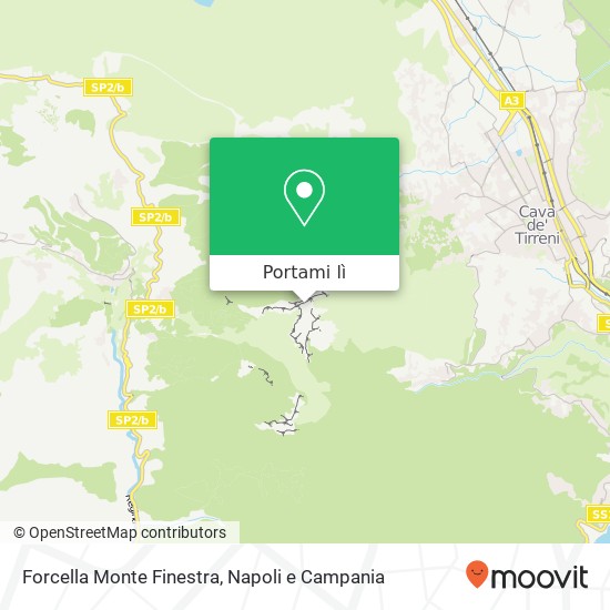 Mappa Forcella Monte Finestra