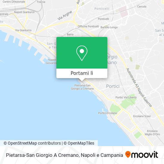 Mappa Pietarsa-San Giorgio A Cremano
