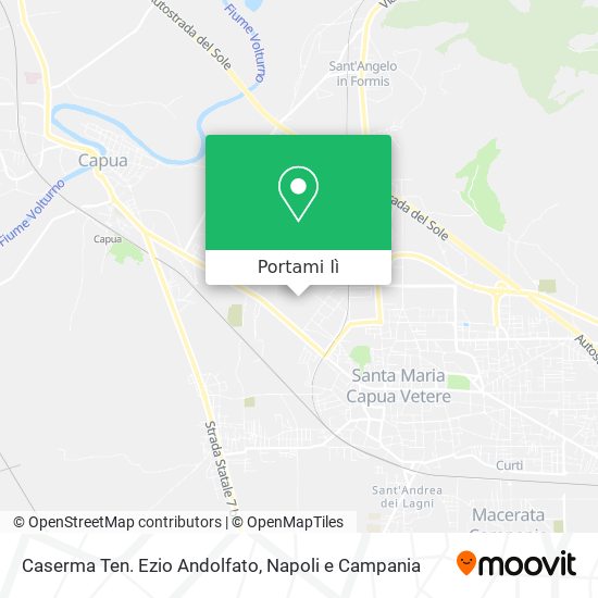 Mappa Caserma Ten. Ezio Andolfato