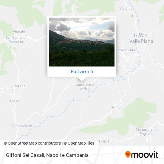 Mappa Giffoni Sei Casali