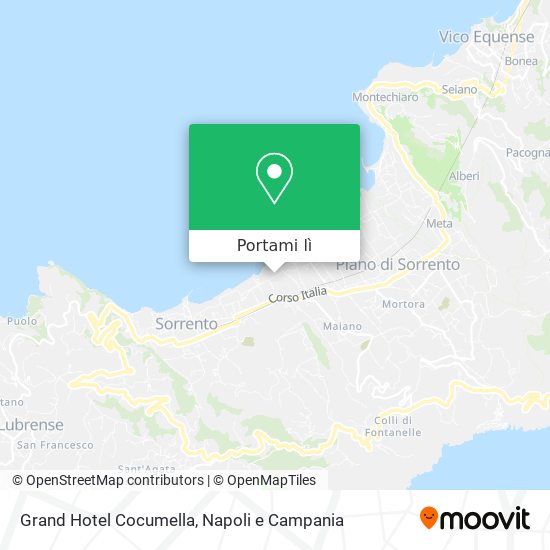 Mappa Grand Hotel Cocumella