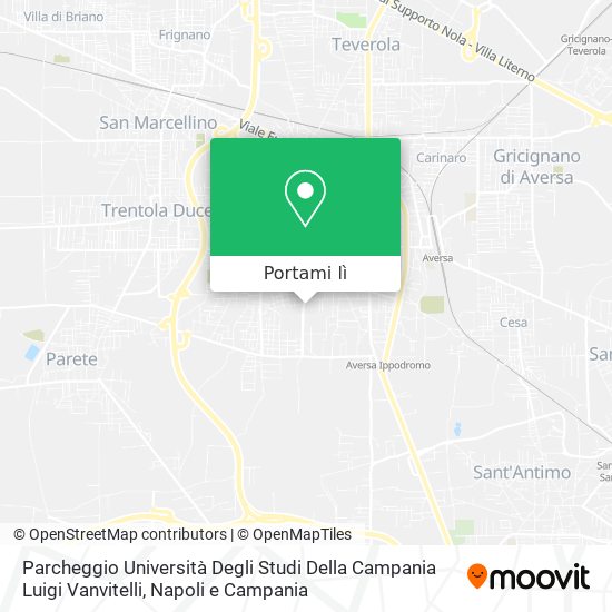 Mappa Parcheggio Università Degli Studi Della Campania Luigi Vanvitelli