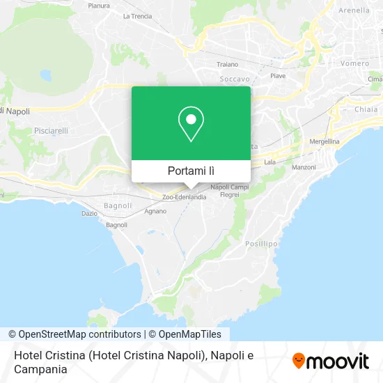 Mappa Hotel Cristina (Hotel Cristina Napoli)