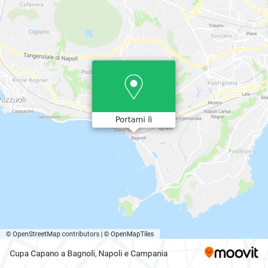 Mappa Cupa Capano a Bagnoli