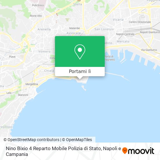 Mappa Nino Bixio 4 Reparto Mobile Polizia di Stato