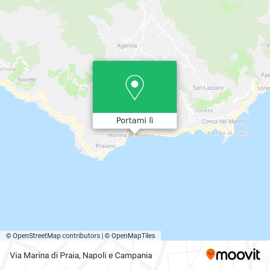 Mappa Via Marina di Praia