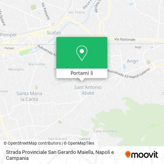 Mappa Strada Provinciale San Gerardo Maiella