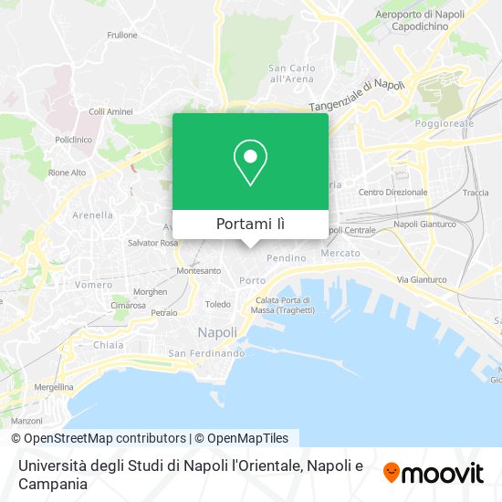 Mappa Università degli Studi di Napoli l'Orientale