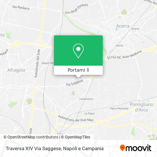 Mappa Traversa XIV Via Saggese