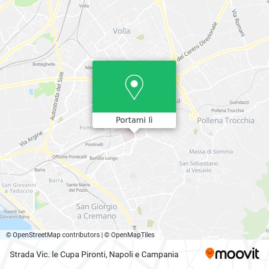 Mappa Strada Vic. le Cupa Pironti
