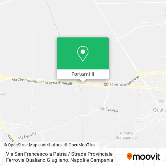 Mappa Via San Francesco a Patria / Strada Provinciale Ferrovia Qualiano Giugliano