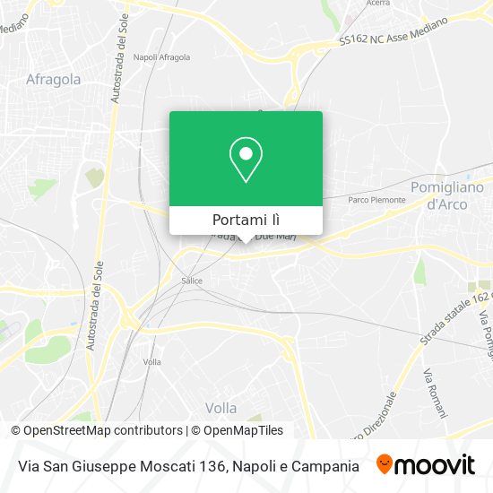Mappa Via San Giuseppe Moscati 136