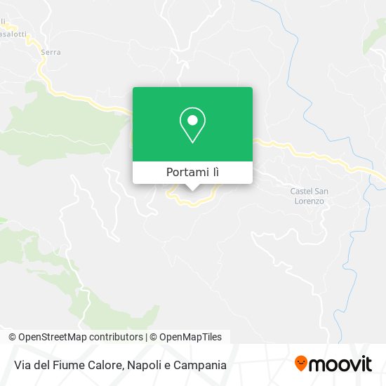 Mappa Via del Fiume Calore