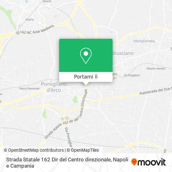 Mappa Strada Statale 162 Dir del Centro direzionale