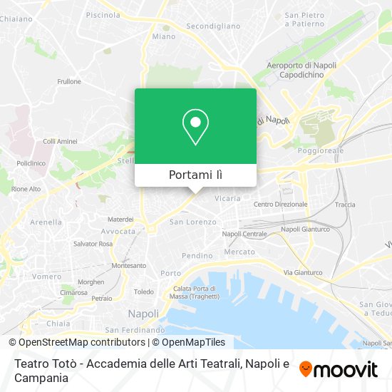 Mappa Teatro Totò - Accademia delle Arti Teatrali