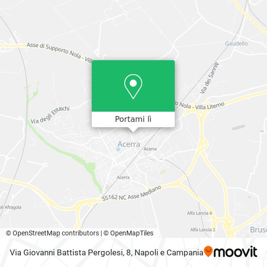 Mappa Via Giovanni Battista Pergolesi, 8