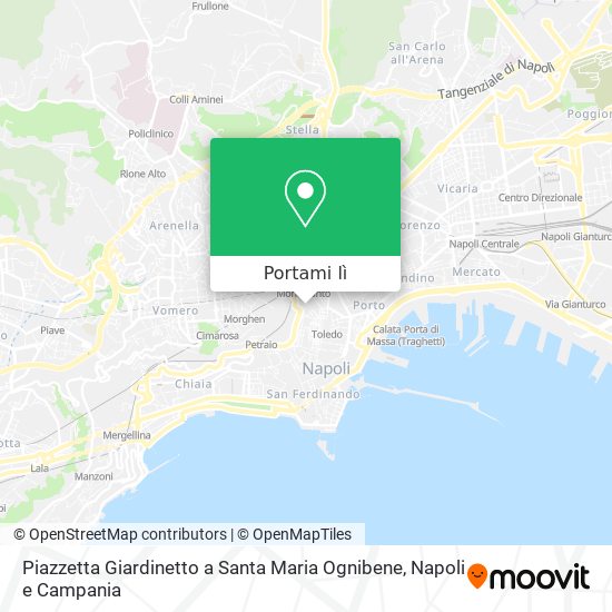 Mappa Piazzetta Giardinetto a Santa Maria Ognibene