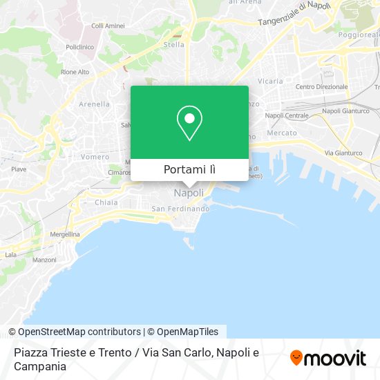 Mappa Piazza Trieste e Trento / Via San Carlo