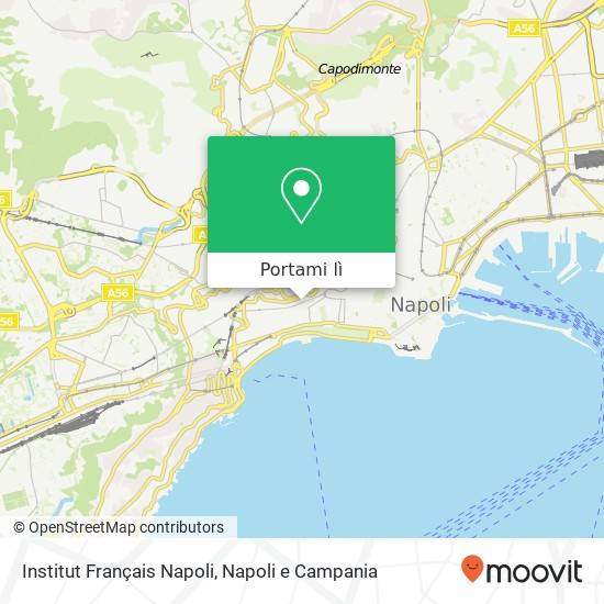 Mappa Institut Français Napoli