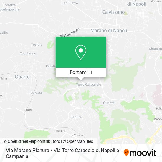 Mappa Via Marano Pianura / Via Torre Caracciolo