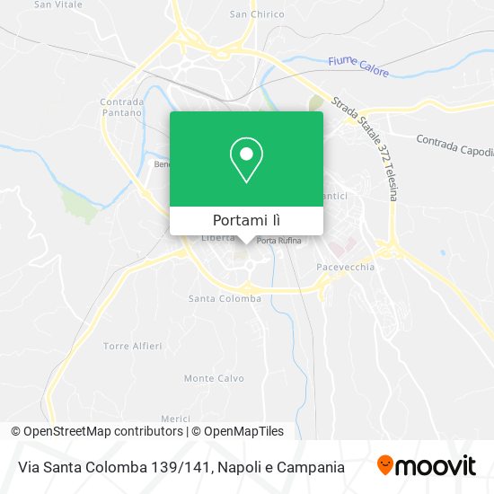 Mappa Via Santa Colomba 139/141