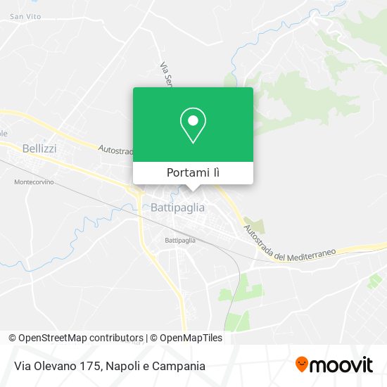 Mappa Via Olevano 175