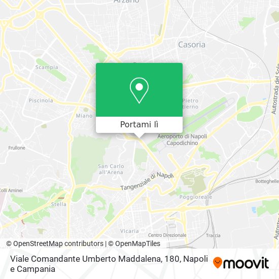 Mappa Viale Comandante Umberto Maddalena, 180
