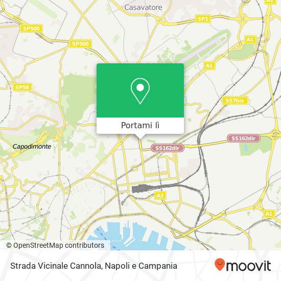 Mappa Strada Vicinale Cannola