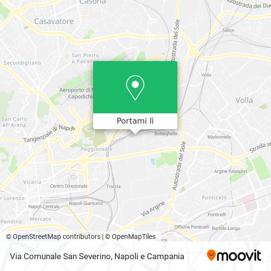 Mappa Via Comunale San Severino