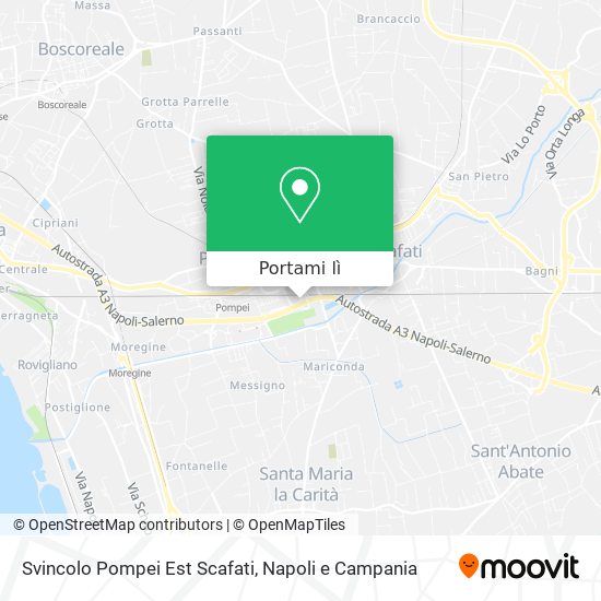 Mappa Svincolo Pompei Est Scafati
