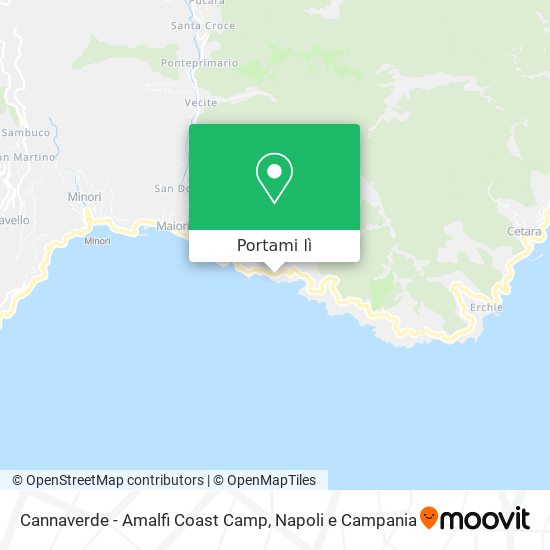 Mappa Cannaverde - Amalfi Coast Camp