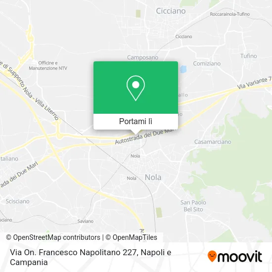 Mappa Via On. Francesco Napolitano 227