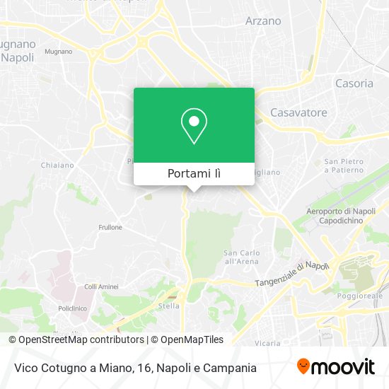 Mappa Vico Cotugno a Miano, 16
