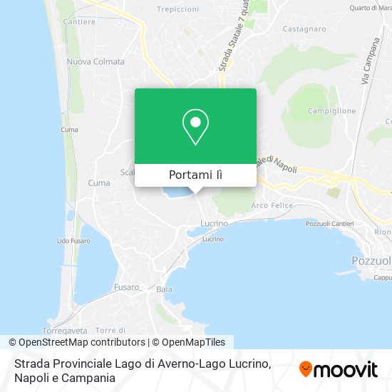Mappa Strada Provinciale Lago di Averno-Lago Lucrino