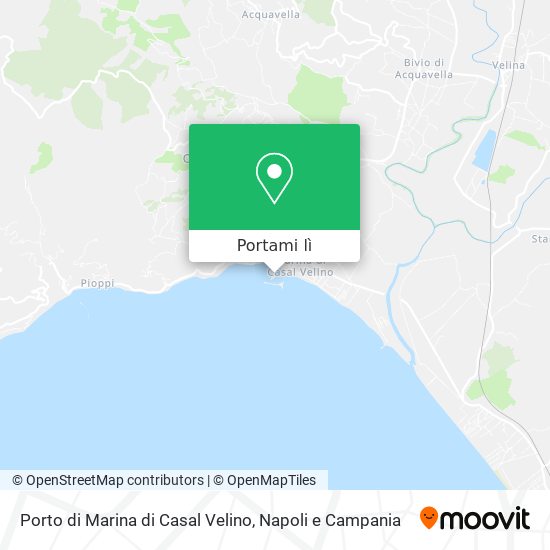 Mappa Porto di Marina di Casal Velino