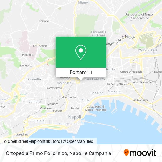 Mappa Ortopedia Primo Policlinico