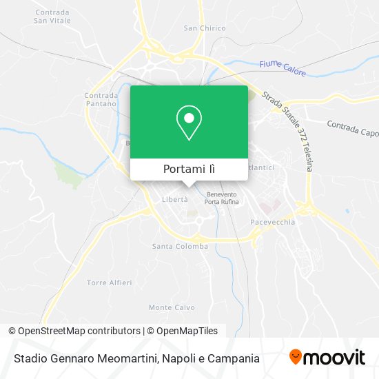 Mappa Stadio Gennaro Meomartini