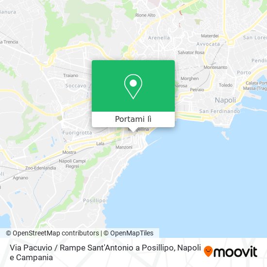Mappa Via Pacuvio / Rampe Sant'Antonio a Posillipo